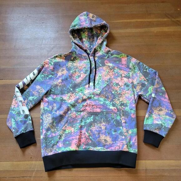 Y2k 2017 Palace Skateboards Space Nug Hood All Over Print Skate Hoodie Multi XL - Picture 1 of 4